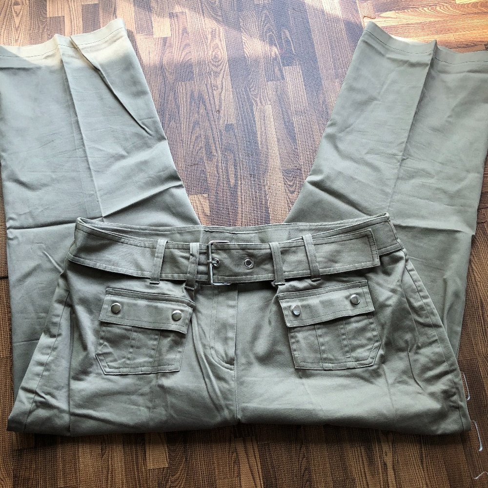 Fashion Bug Green Khaki Pedal Pusher 16